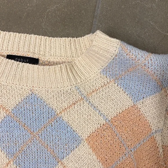 uo argyle sweater - Picture 3 of 4